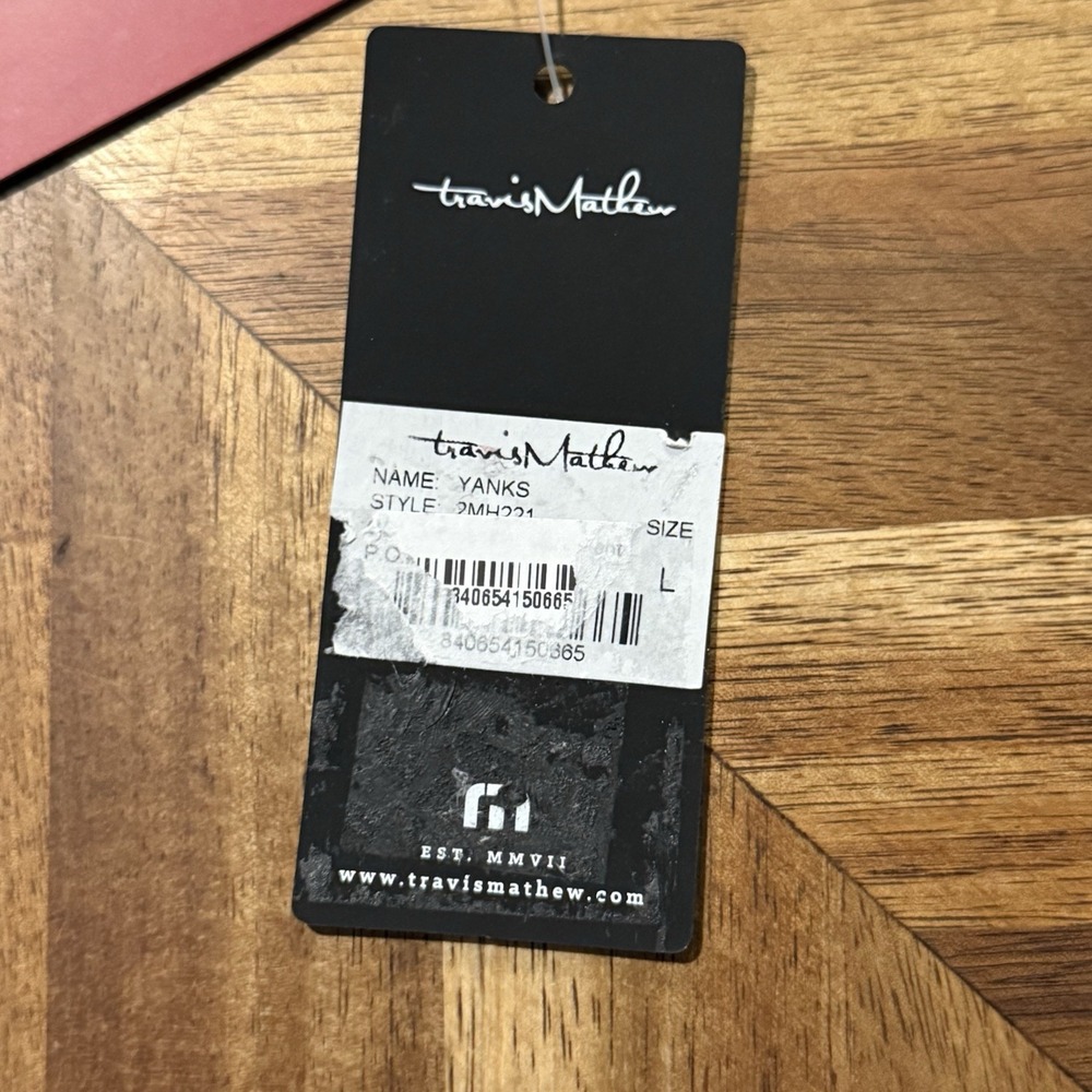 Travis Mathew‎ Shirt Yanks 777 Prestige Performance 1/2 Zip Golf Large New - Picture 6 of 7